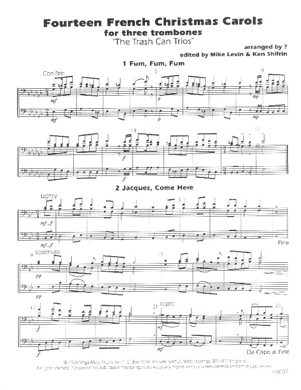 14 french X-mas carols