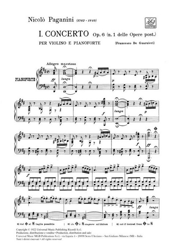 Concerto re maggiore op.6 no.1