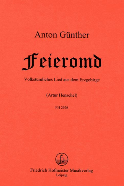 Feieromd für Gesang und Klavier