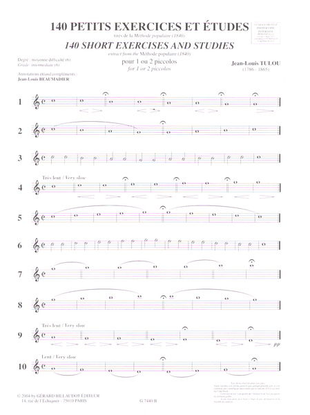 140 petites exercices et
