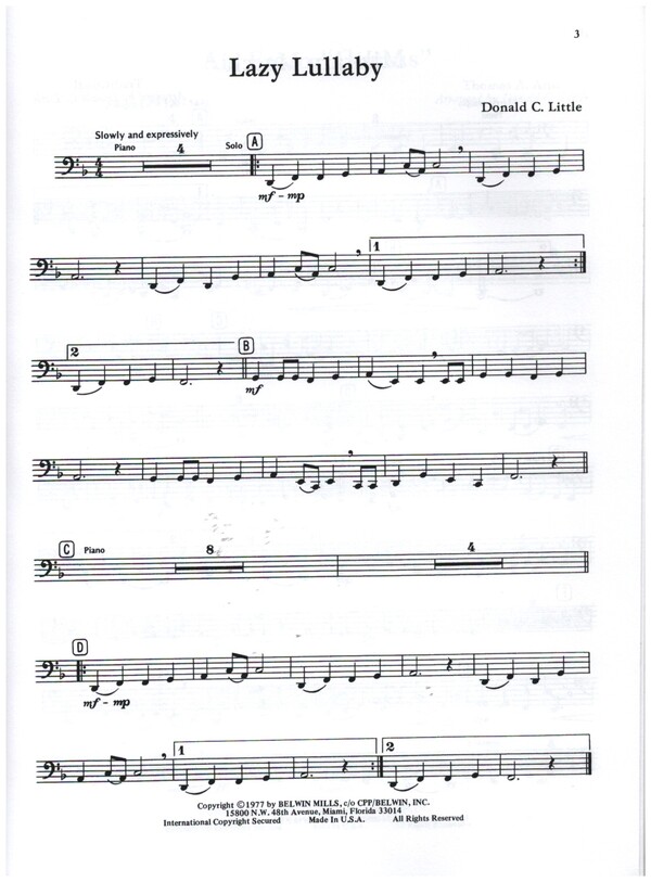Solo sounds for tuba vol.1