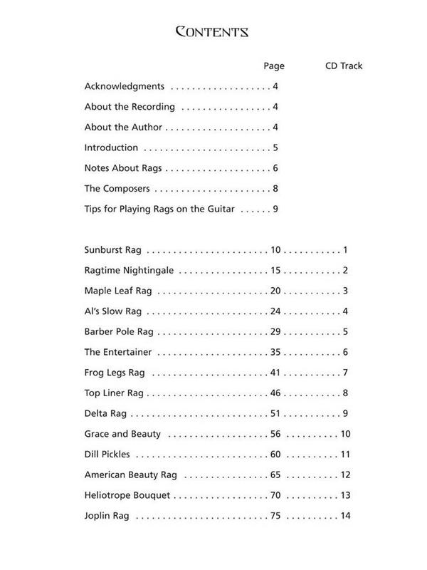 Ragtime guitar (+CD): for solo guitar