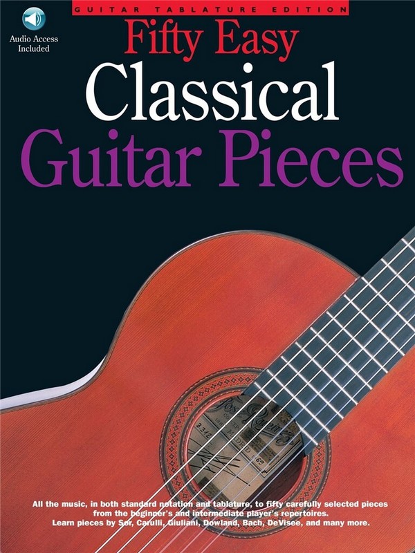 50 easy classical guitar pieces (+Online Audio)