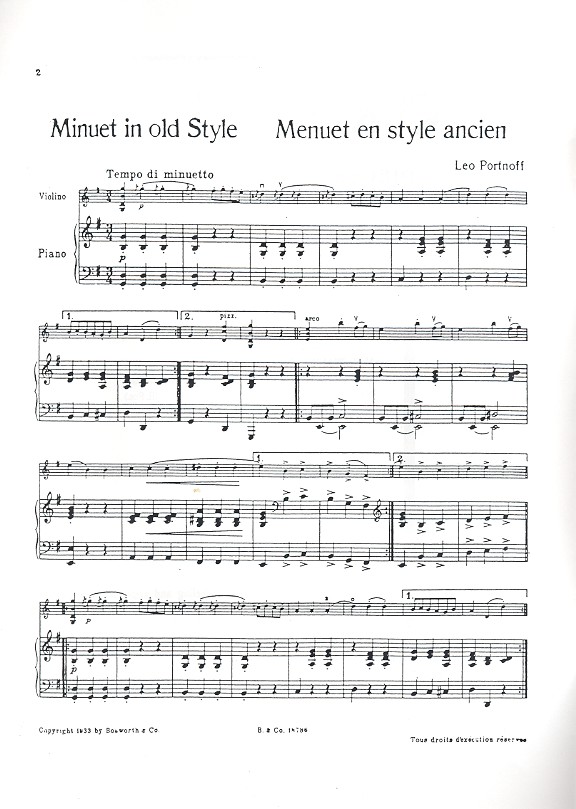 Minuet in old Style