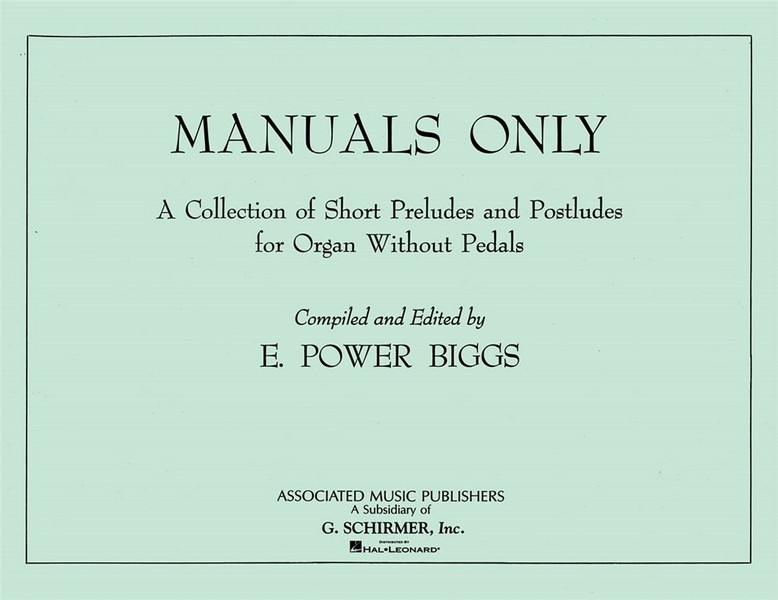 Manuals only a collection of short preludes