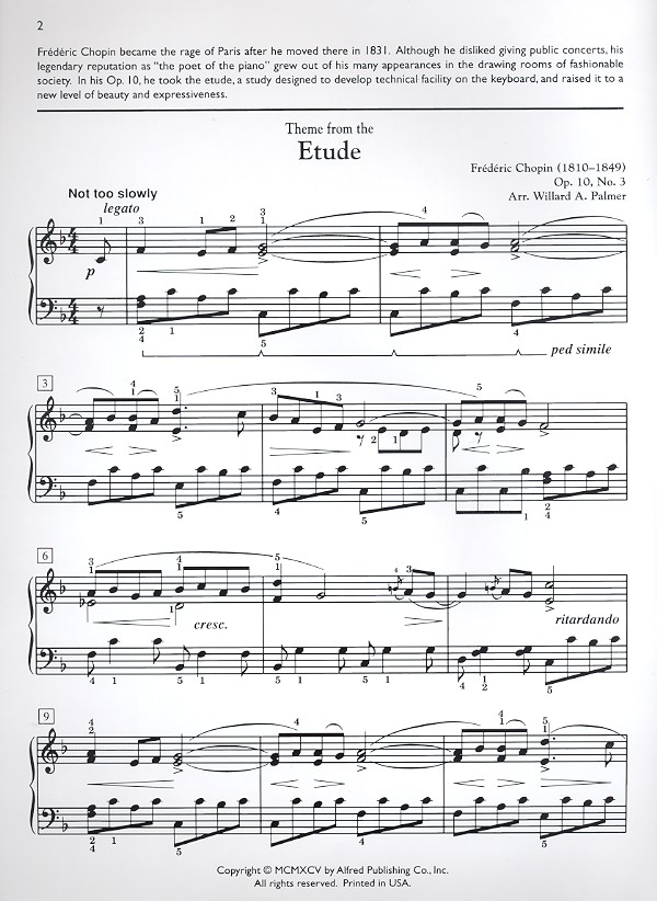 Etude Theme from the op.10,3