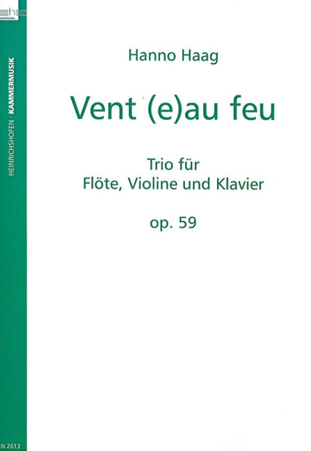 Vent au feu op.59 trio für Flöte, Violine und
