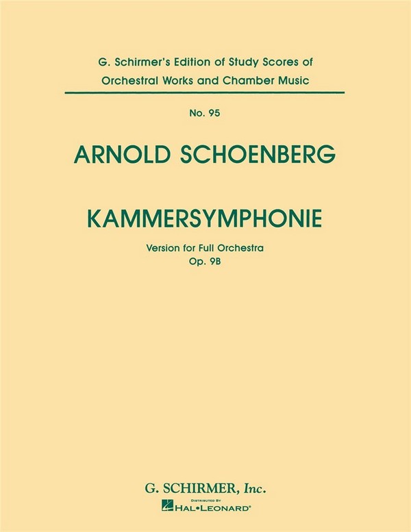 Kammersymphonie op.9b version for