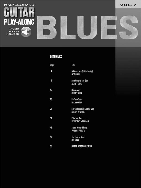 Blues (+CD): guitar playalong vol.7
