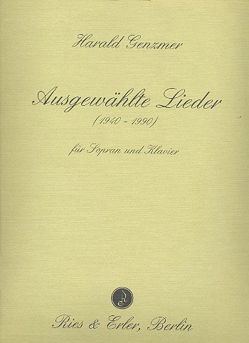 Ausgewählte Lieder für Sopran und Klavier  und