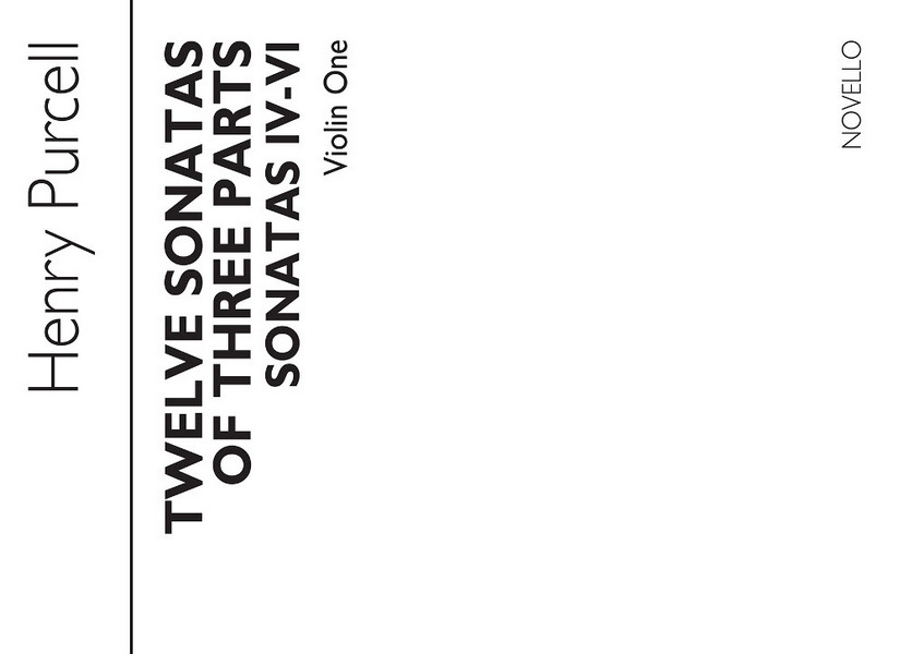 12 sonatas of 3 parts no.4-6 for Violin 1