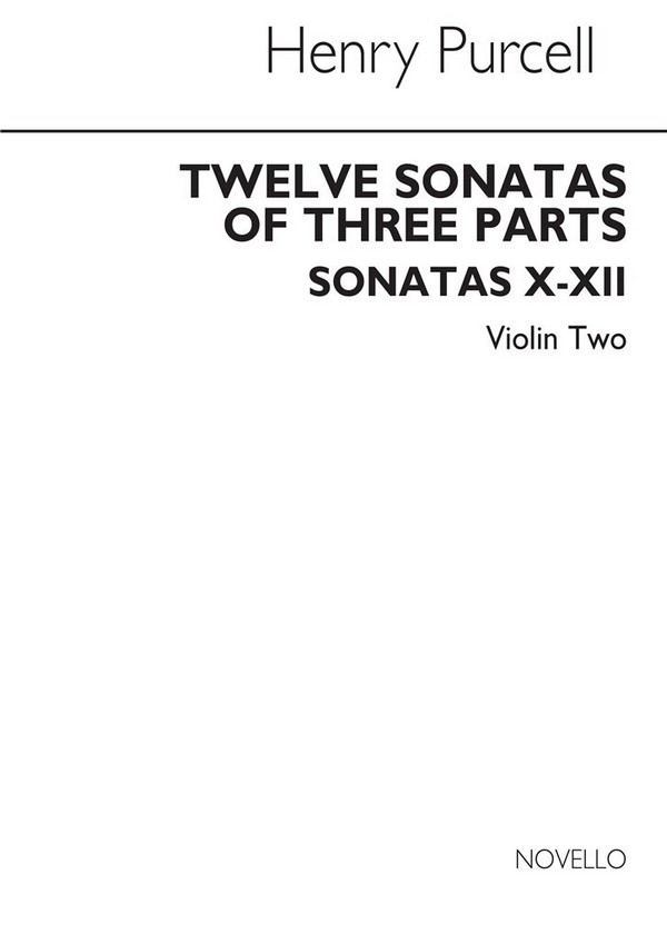 12 sonatas of 3 parts no.5-7 for violin 2