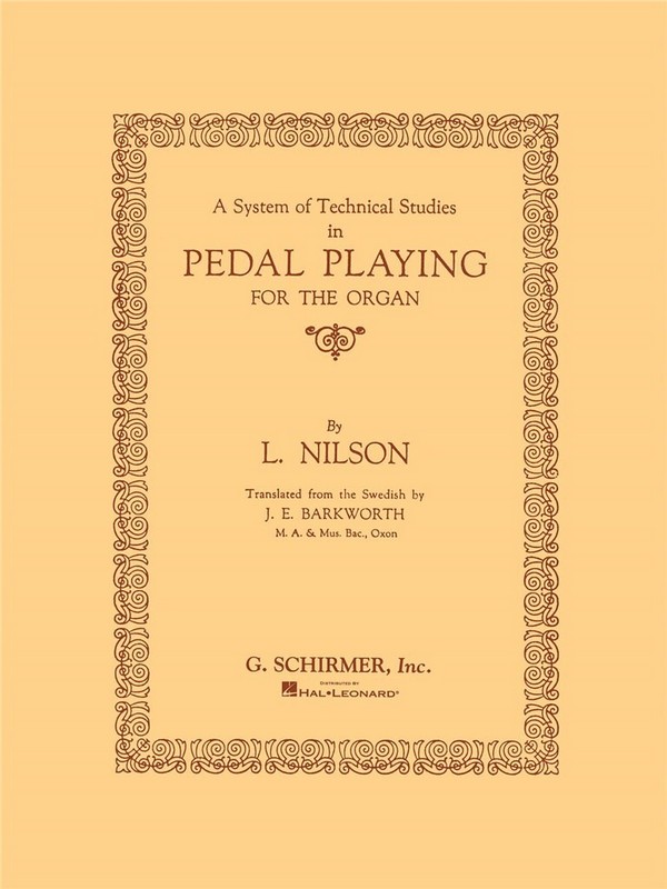 A system of technical studies in pedal playing