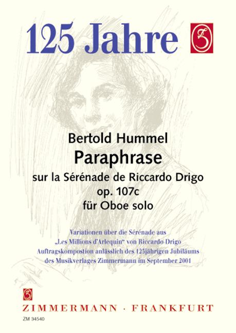 Paraphrase op.107c  sur la Serenade de Riccardo Drigo