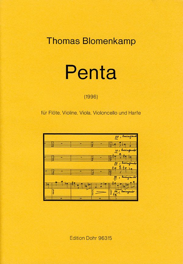 Penta (1996) für Flöte, Violine, Violoncello