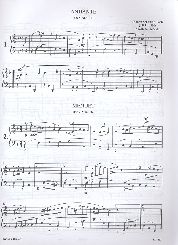 Bach Leichte Meisterstücke