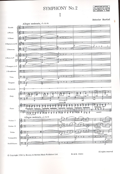 Symphonie Nr. 2 H 295 HPS 783