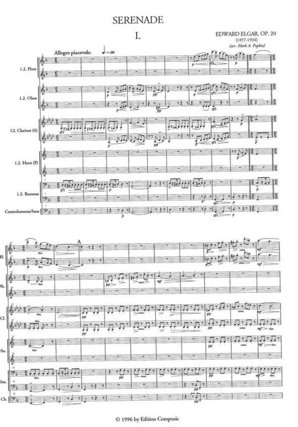 Serenade op.20 for wind ensemble