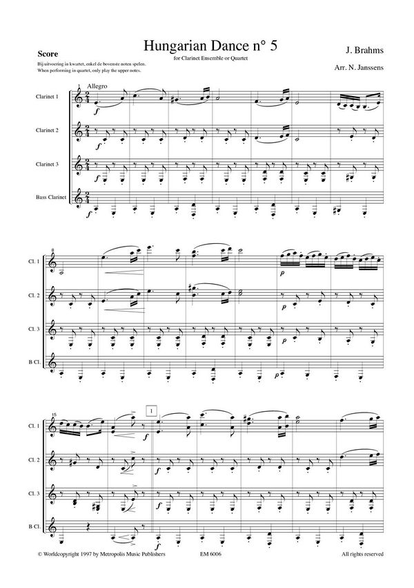 Hungarian Dance No.5 