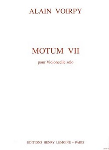 Motum 7 pour violoncelle