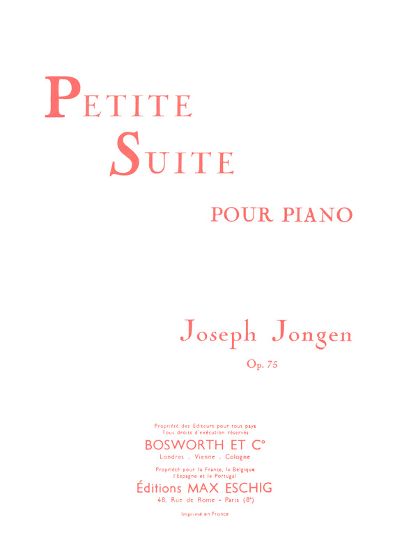Petite suite op.75 pour
