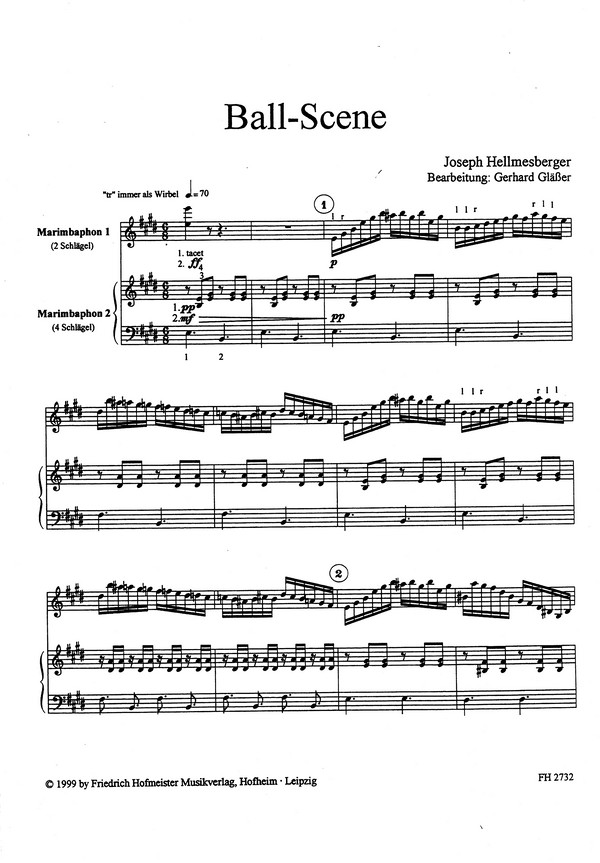Ball-Szene für 2 Marimbaphone