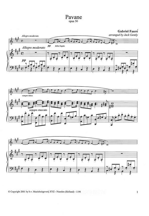 Pavane für Flöte und