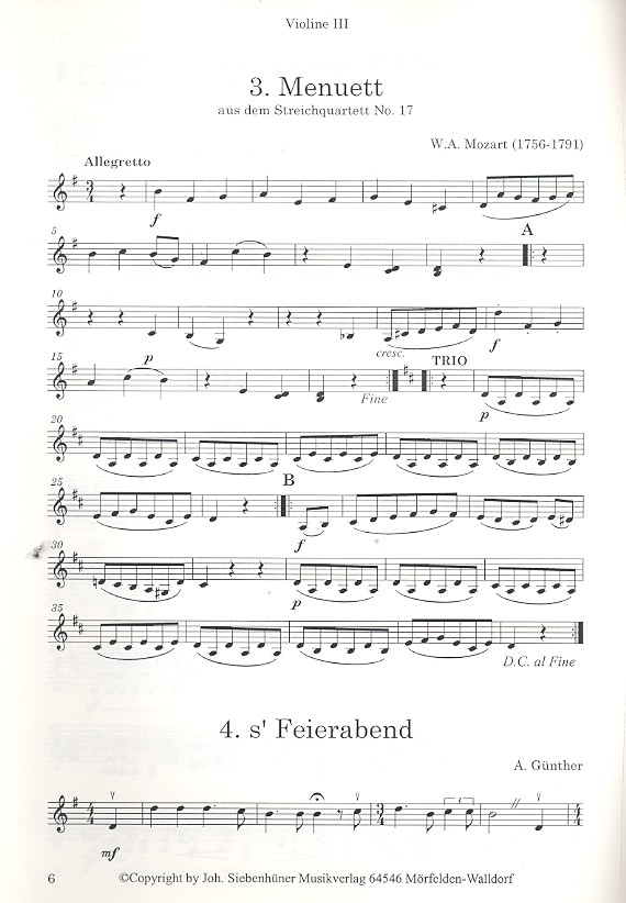 Das Streichquartett zu allen Anlässen Band 2 (+Klavier)