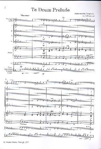 Prelude aus Te deum für 2 Solo -
