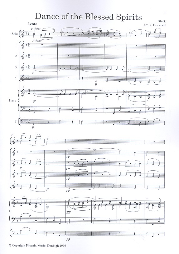 Reigen seliger Geister aus Orpheus und Eurydike: