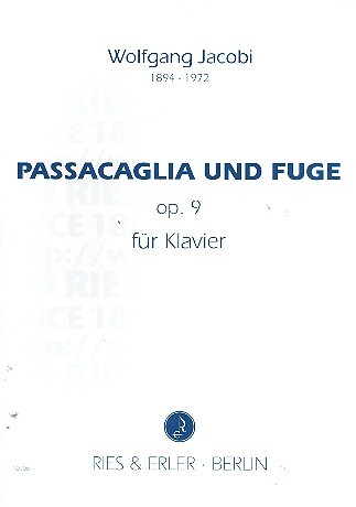 Passacaglia und Fuge op.9