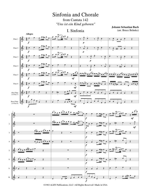 Sinfonia and chorale from cantata