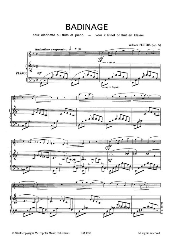 Badinage op.5 pour
