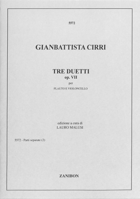 3 duetti op.7 per