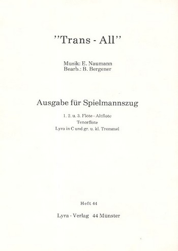 Trans-All Marsch für Spielmannszug