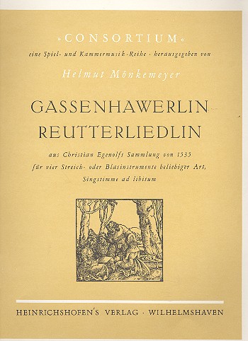 Gassenhawerlin Reutterliedlin für 4 Streich-