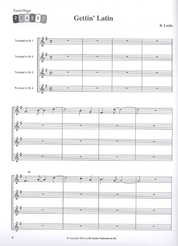 Jazz quartets (+CD) for 4 trumpets