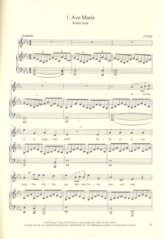 Lieder ohne Namen Band 1 (1820-1827) Ausgewählte Lieder