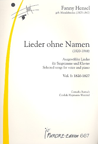 Lieder ohne Namen Band 1 (1820-1827) Ausgewählte Lieder