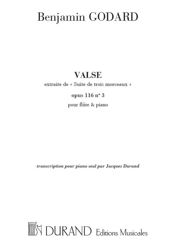 Valse pour flute op.116,3 transcription