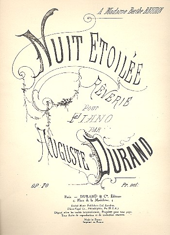 Nuit etoilee op.70