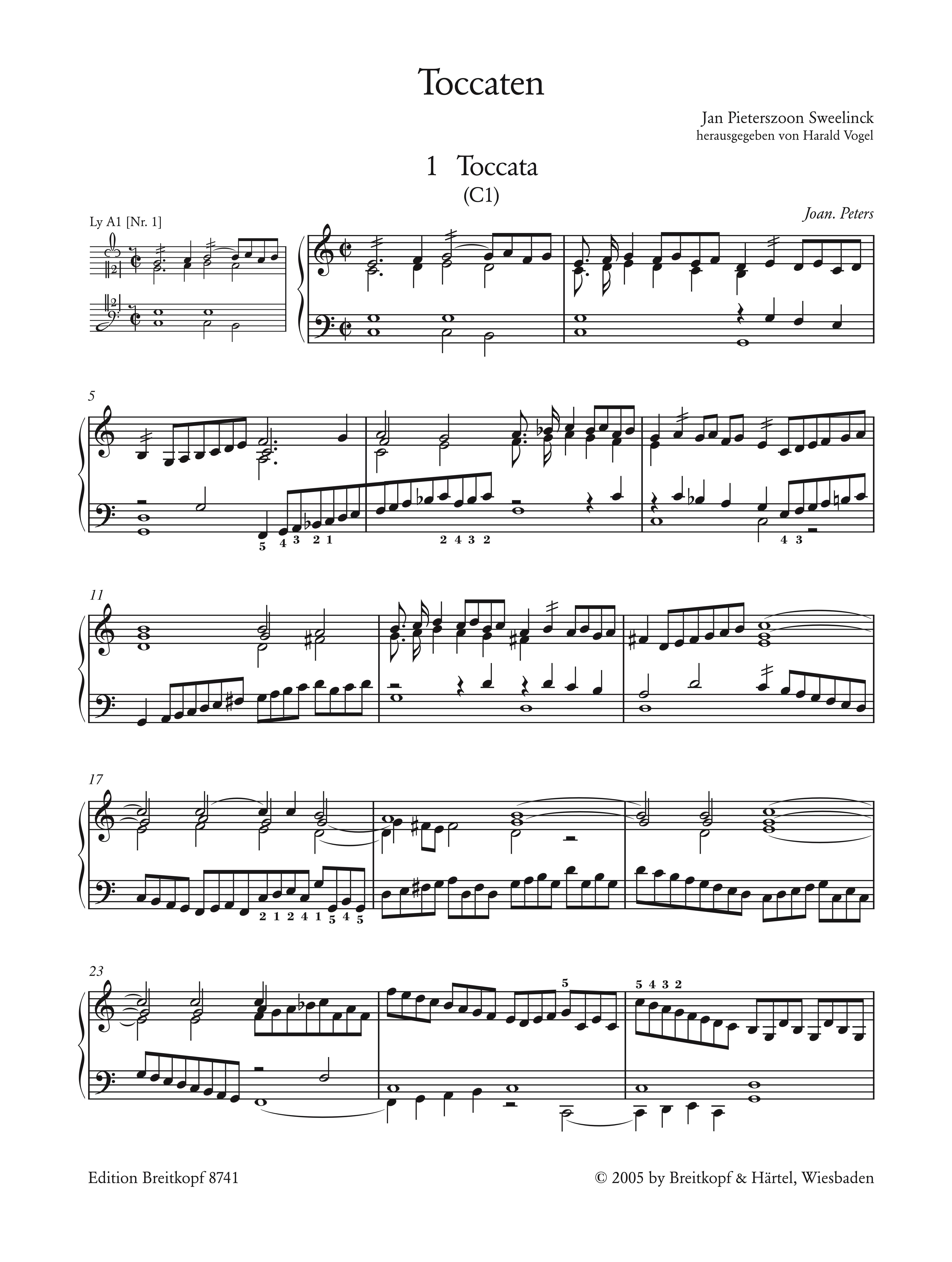 Sämtliche Werke für Tasteninstrumente Band 1 - Toccaten