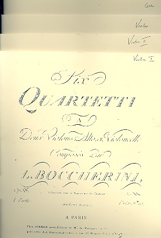 6 quartetti op.58 for 2 violins