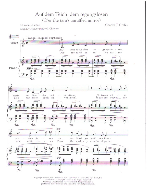 The Song sof Charles Griffes vol.3