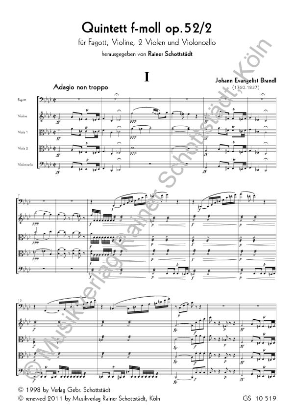 Quintett f-Moll op.52,2