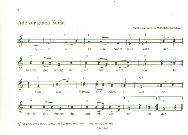 Volkslieder für Melodica
