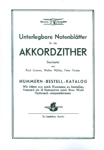Hansa Katalog Akkordzither
