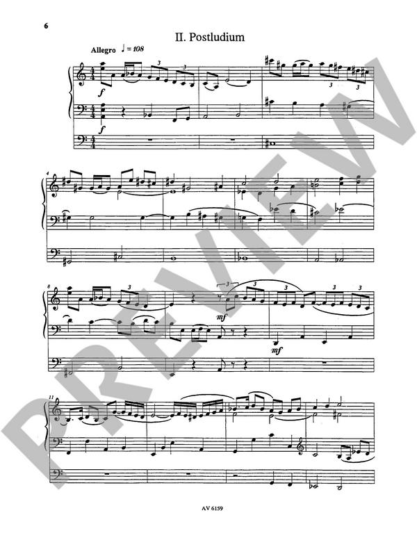 Melanchton op.175 Fuge und Postludium