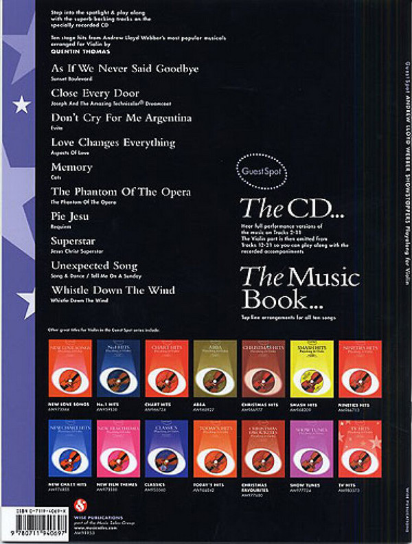 Lloyd Webber Showstoppers (+CD): for violin