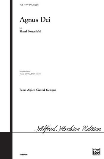 Agnus dei for mixed choru a cappella